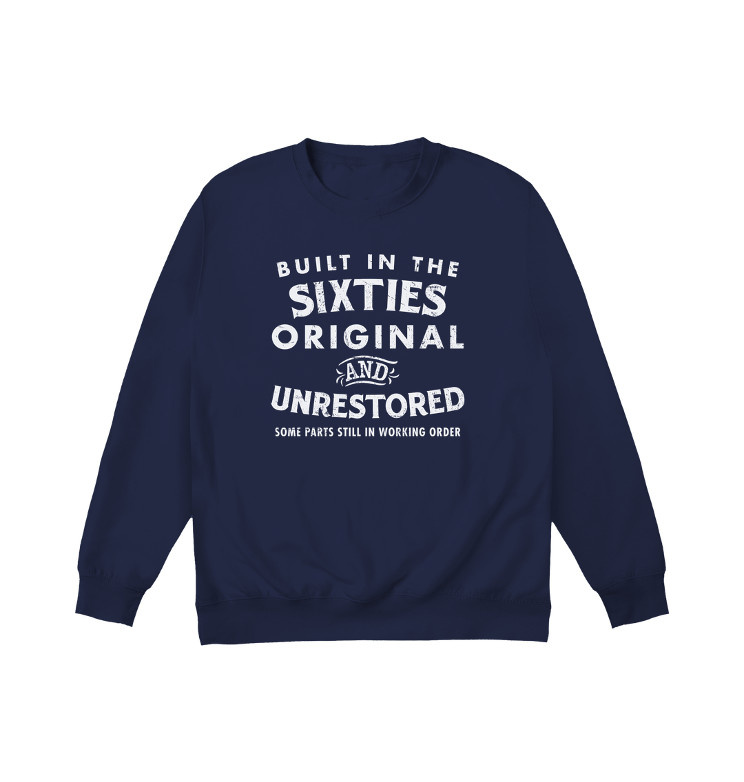 Oxford Navy Printed Sweater Front