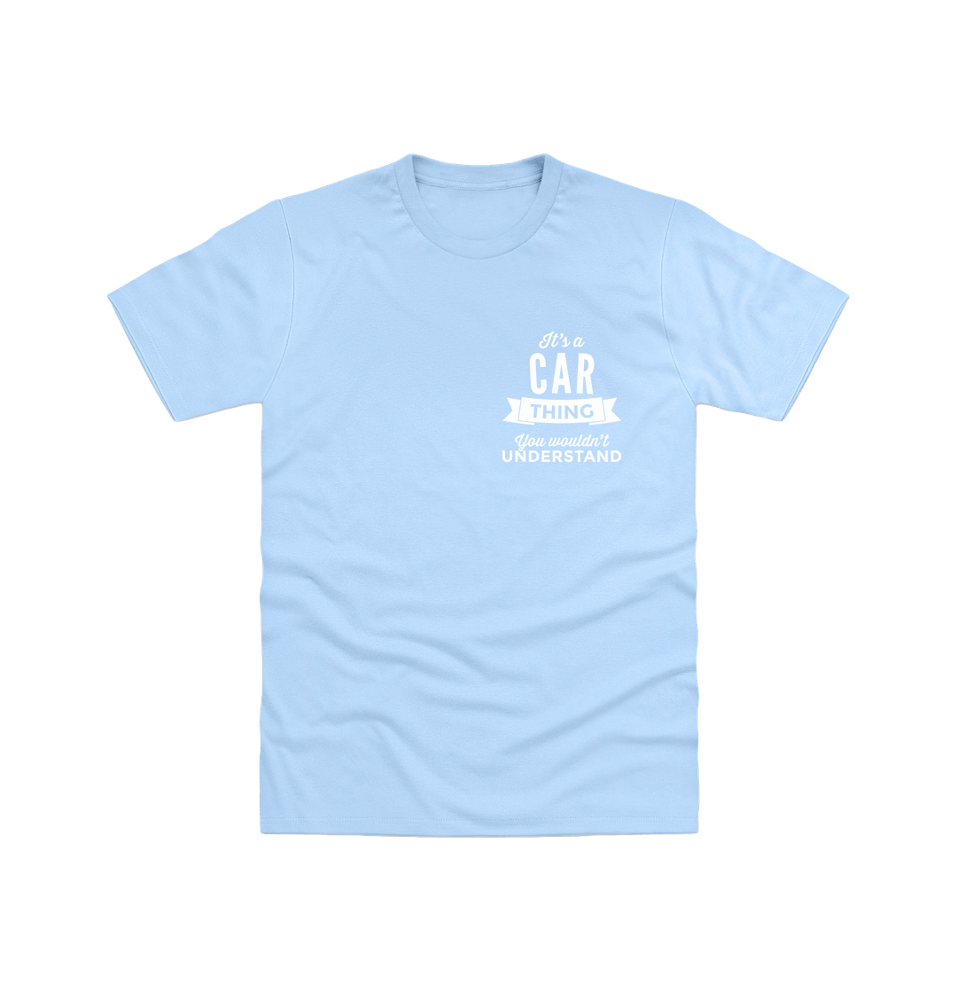 Light Blue Printed T-shirt Front