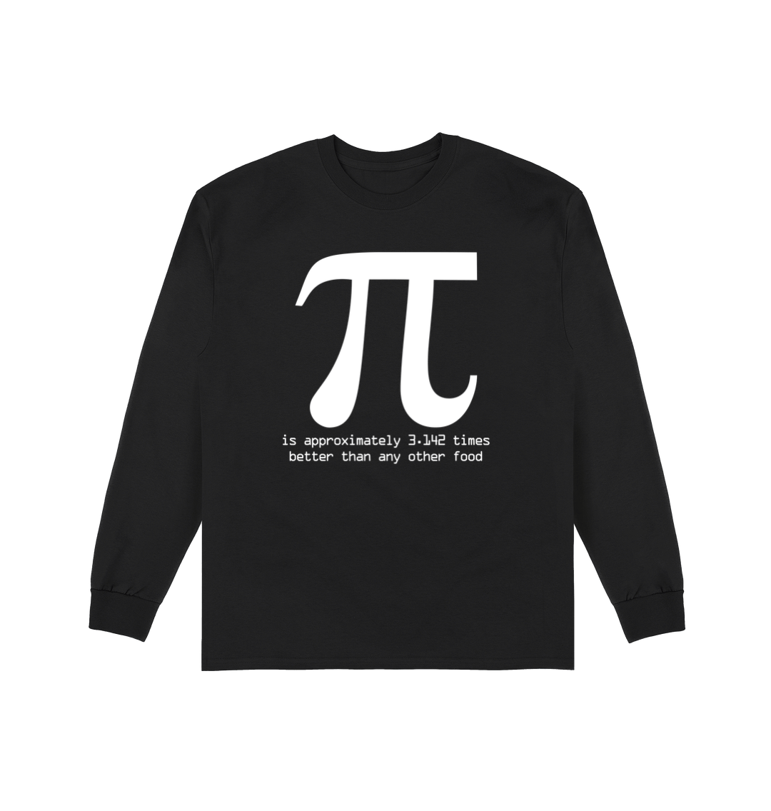 Black Printed Long Sleeve T Shirt Front