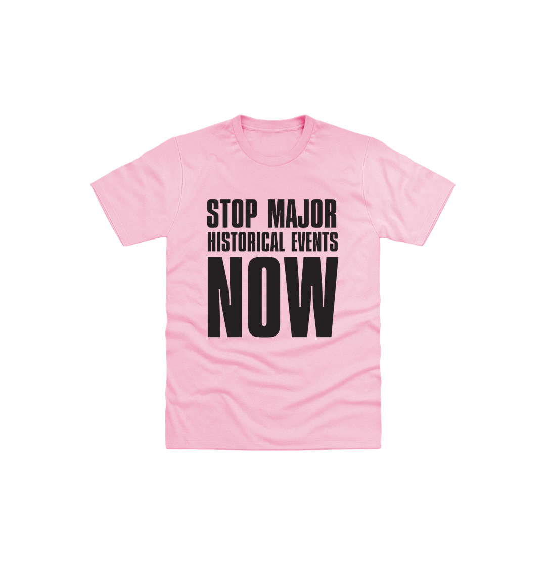 Light Pink Printed Kids T-Shirt Front