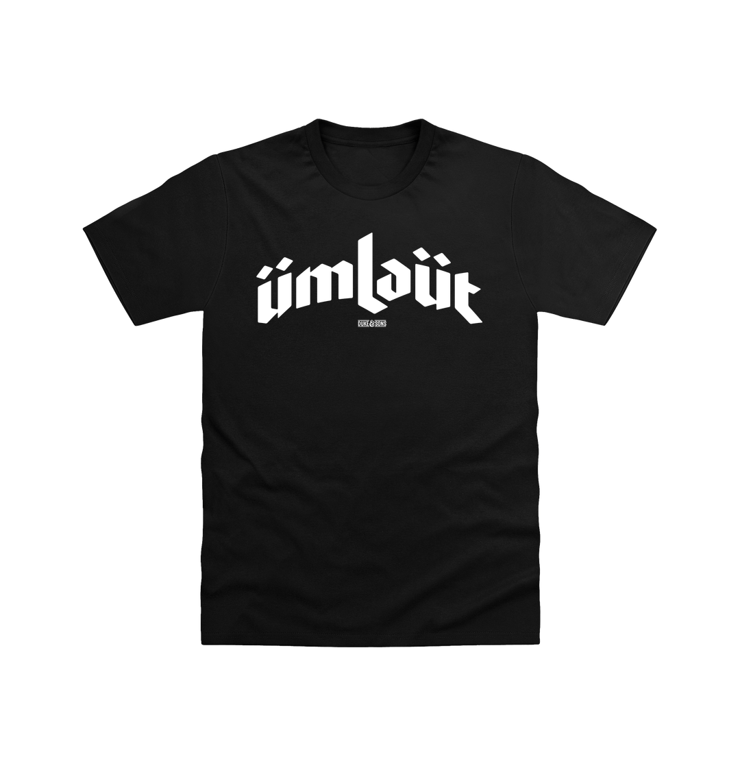 Black Printed T-shirt Front