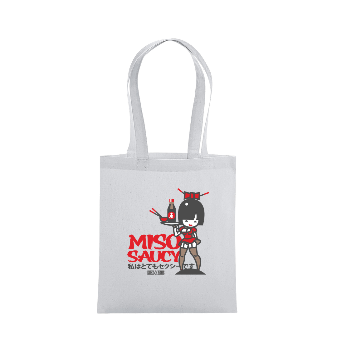 Light Grey Printed Bag Front