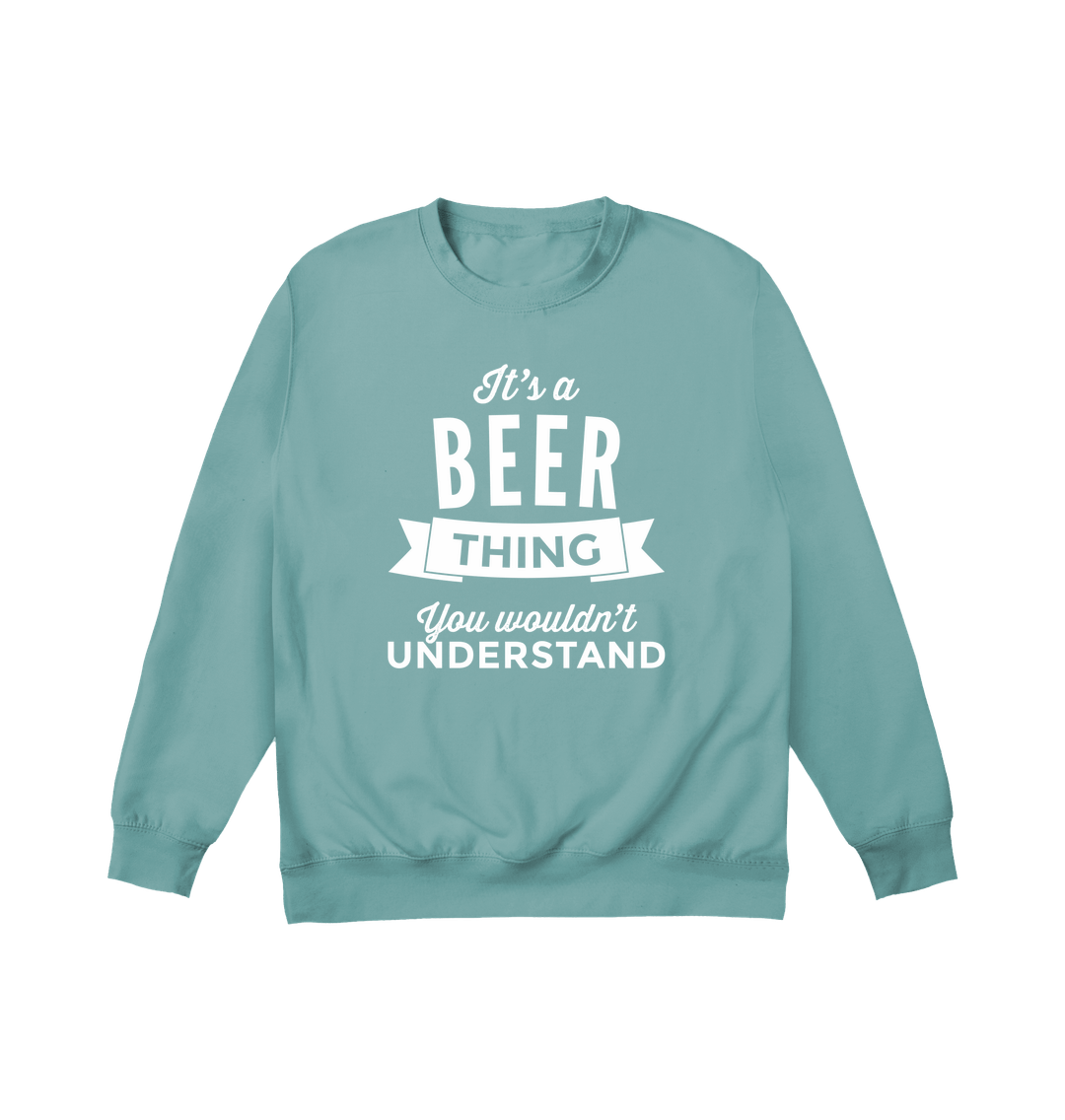 Seafoam Printed Sweater Front