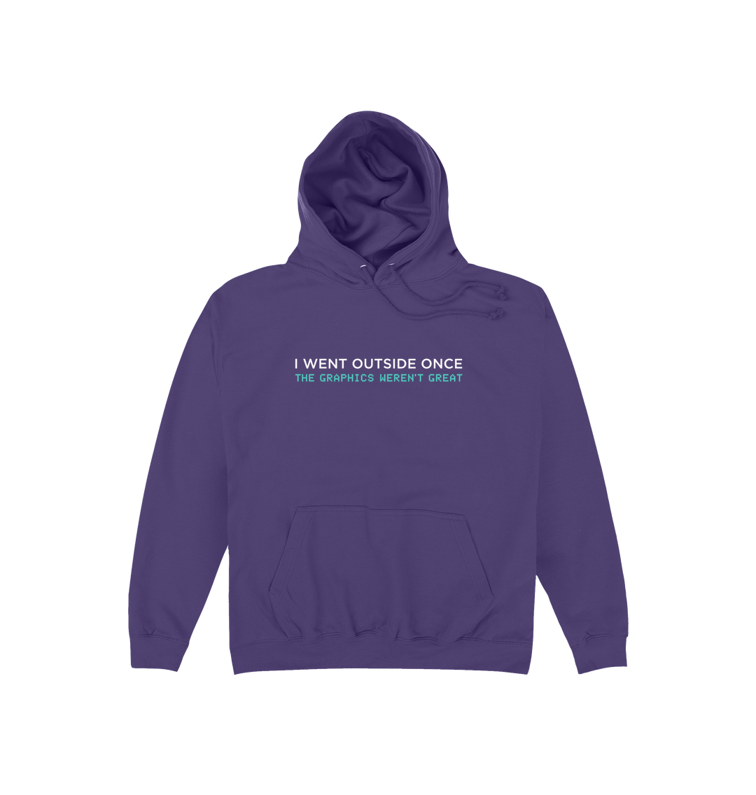 Purple Printed Hoody Front