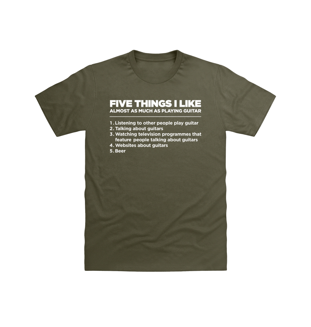 Military Green Printed T-shirt Front