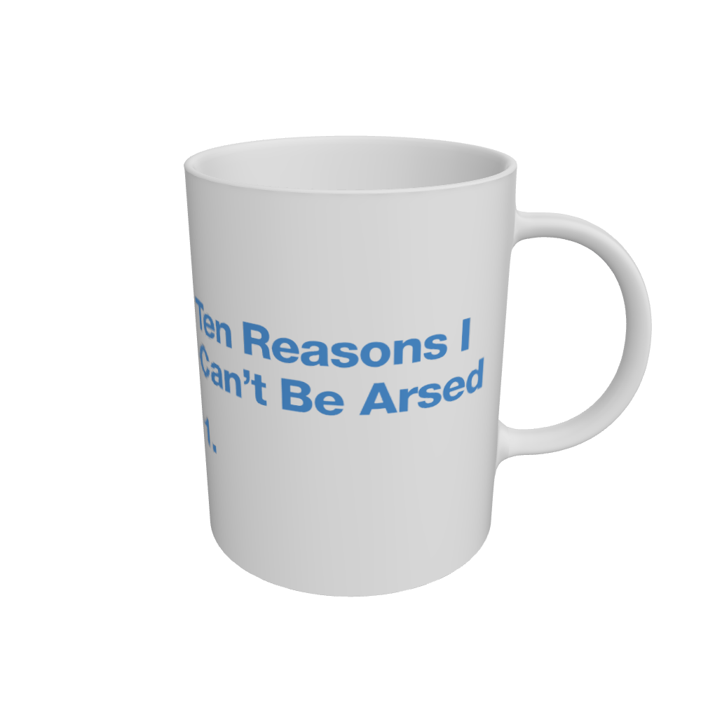 White Mug Front