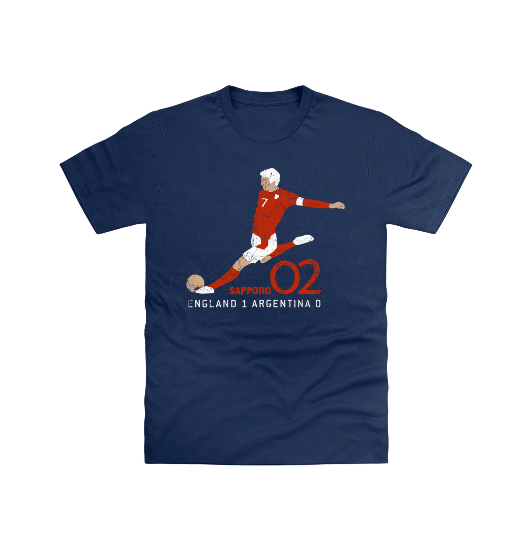 Navy Printed T-shirt Front