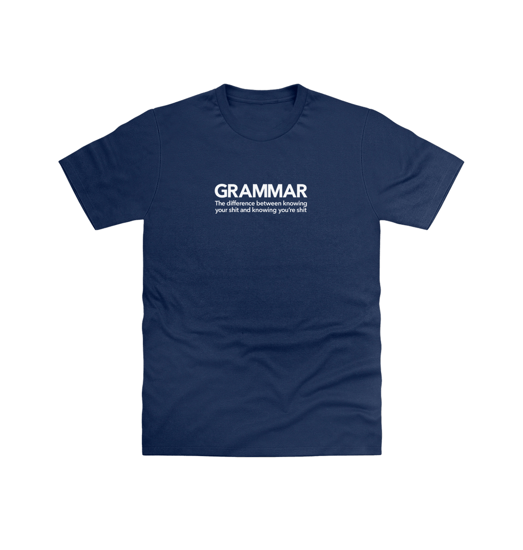 Navy Printed T-shirt Front
