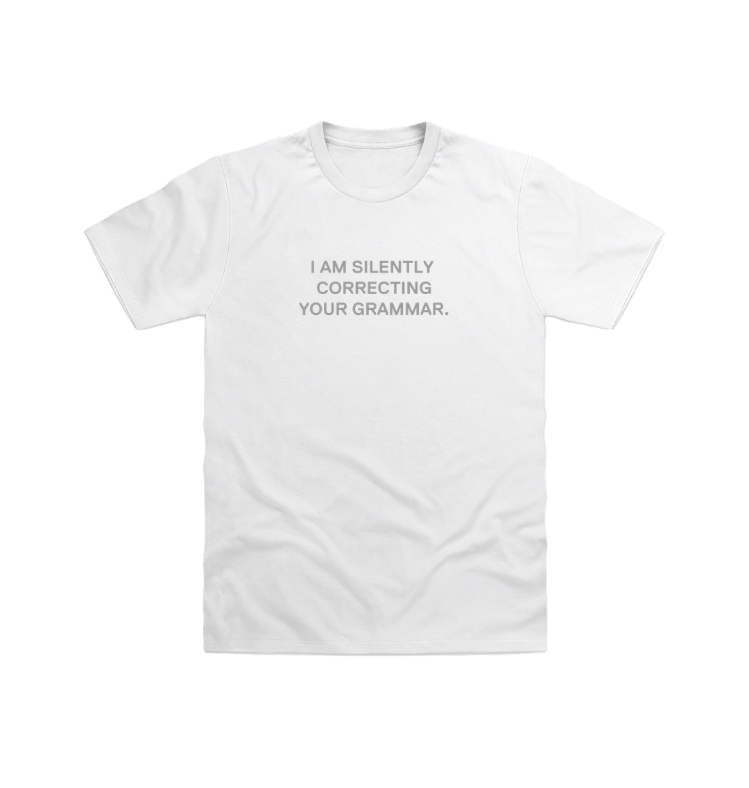 White Printed T-shirt Front