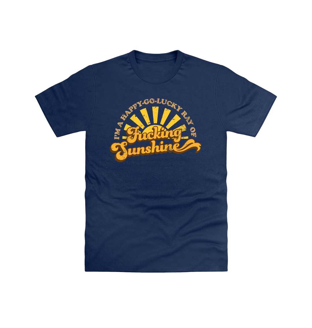 Navy Printed T-shirt Front