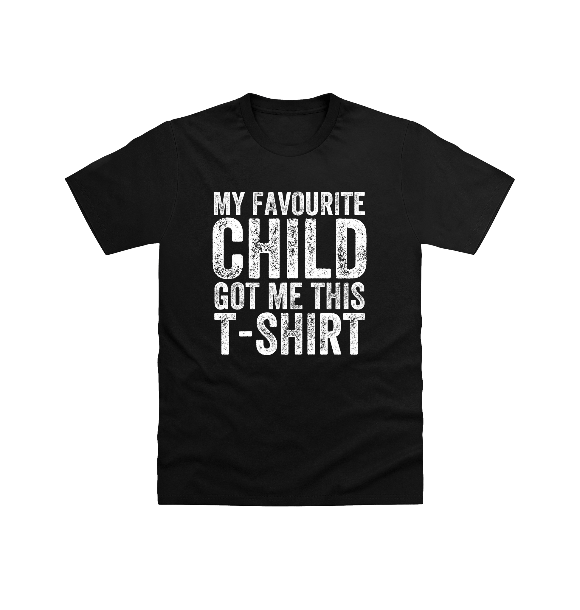 Black Printed T-shirt Front