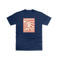 Navy Printed T-shirt Front