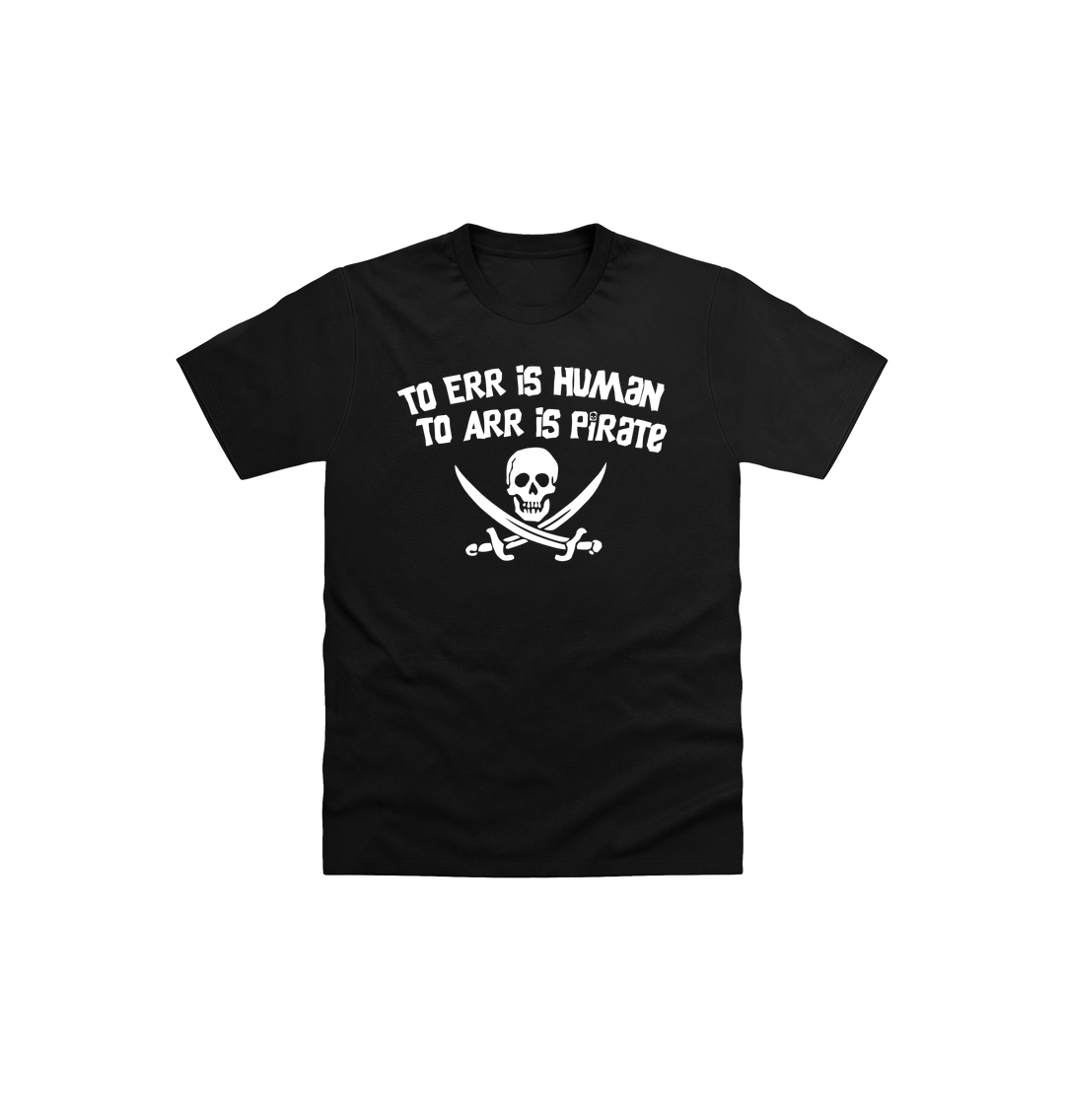 Black Printed Kids T-Shirt Front