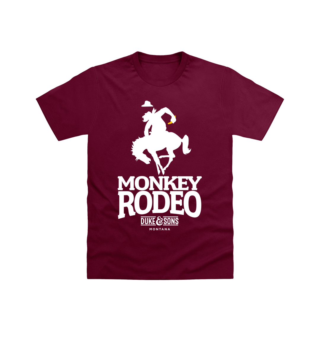 Maroon Printed T-shirt Front
