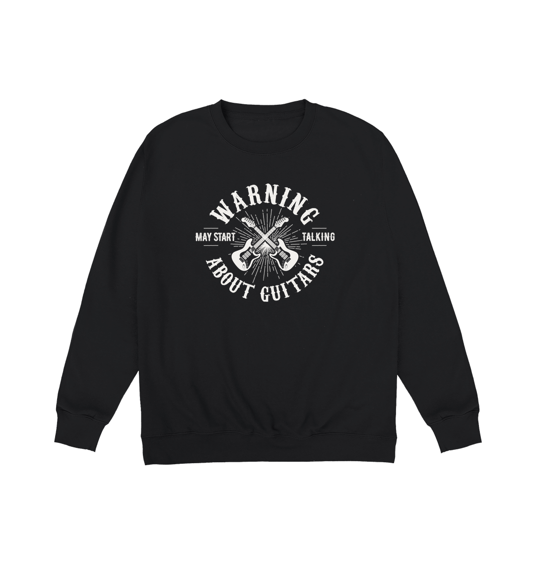 Jet Black Printed Sweater Front