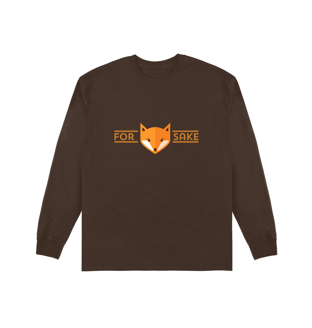 Dark Chocolate Printed Long Sleeve T Shirt Front
