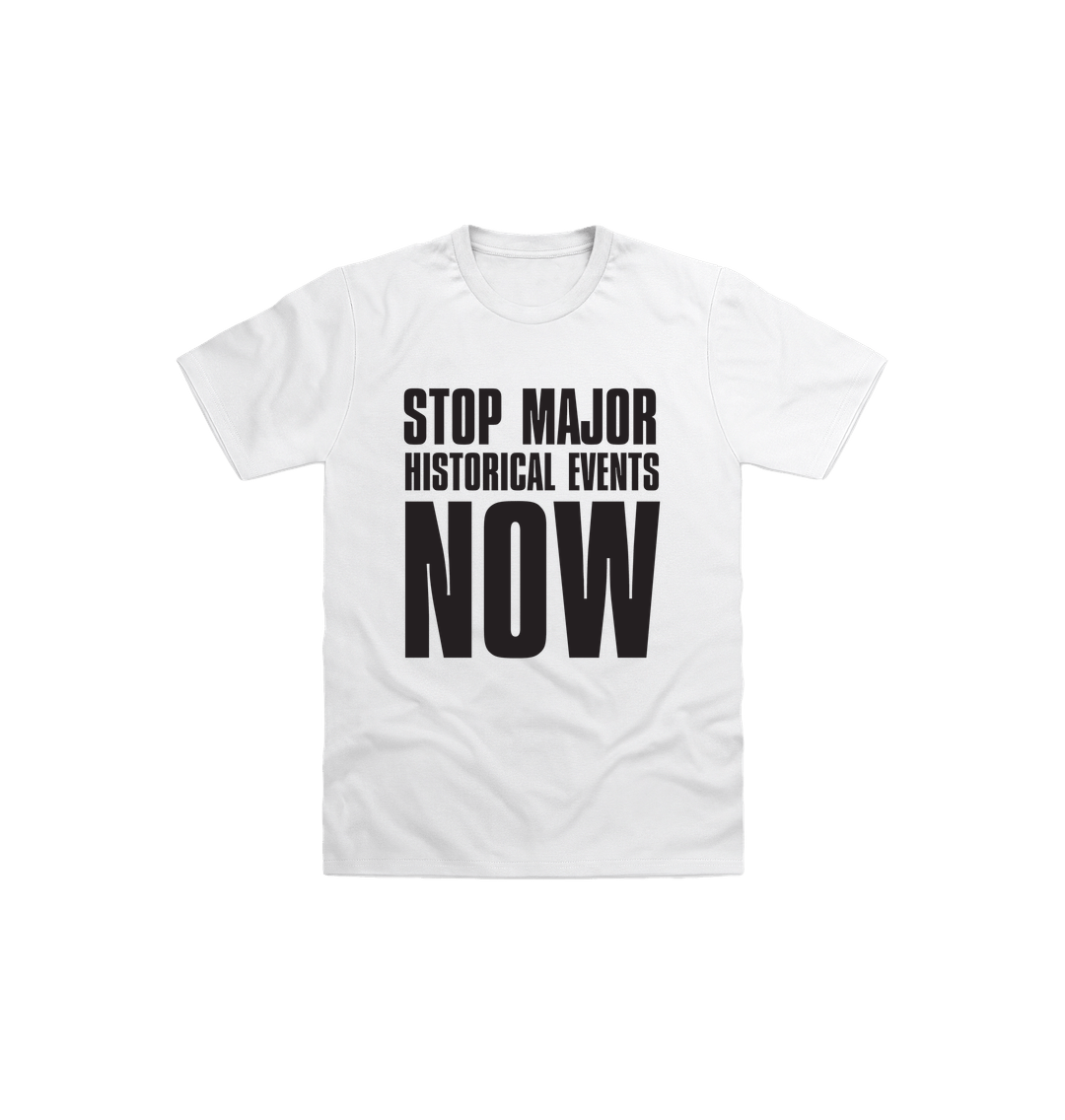 White Printed Kids T-Shirt Front