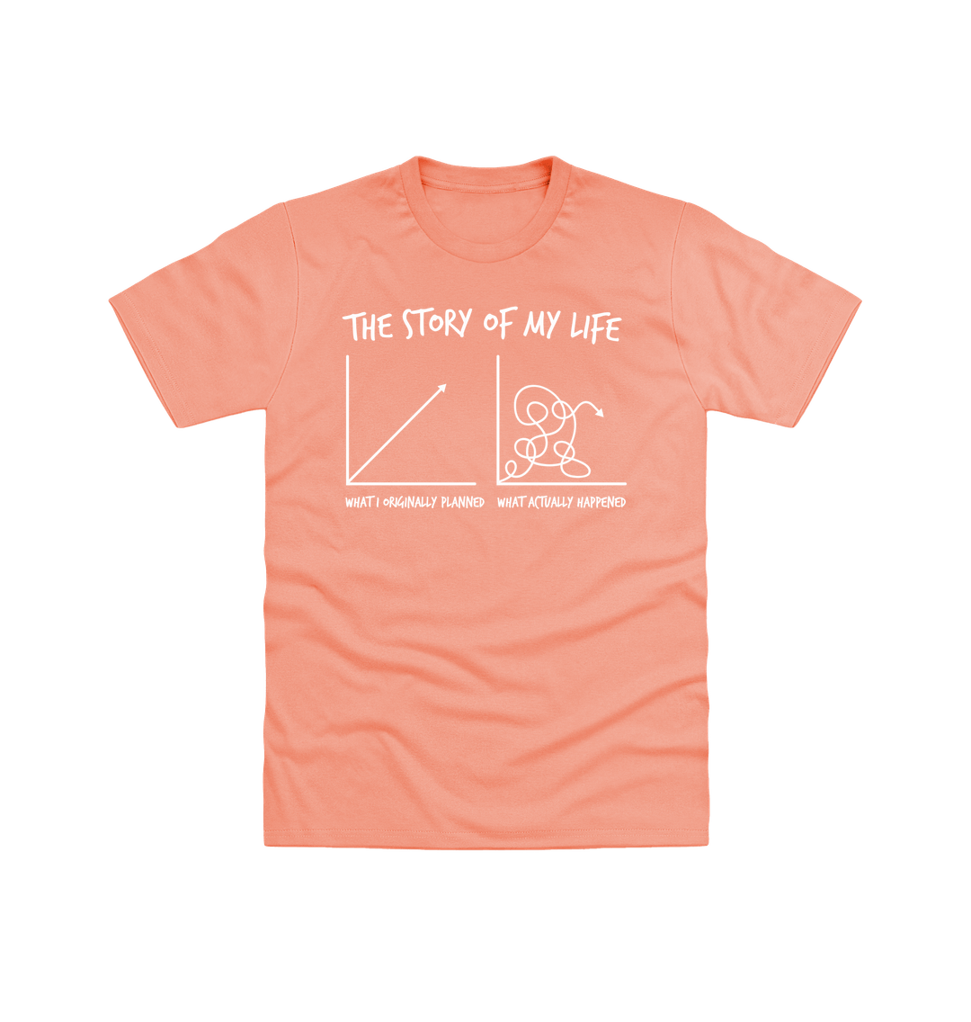 Tangerine Printed T-shirt Front