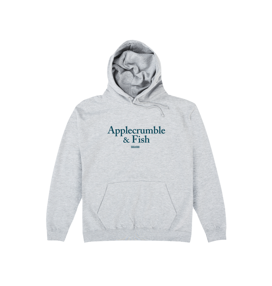Heather Grey Printed Hoody Front