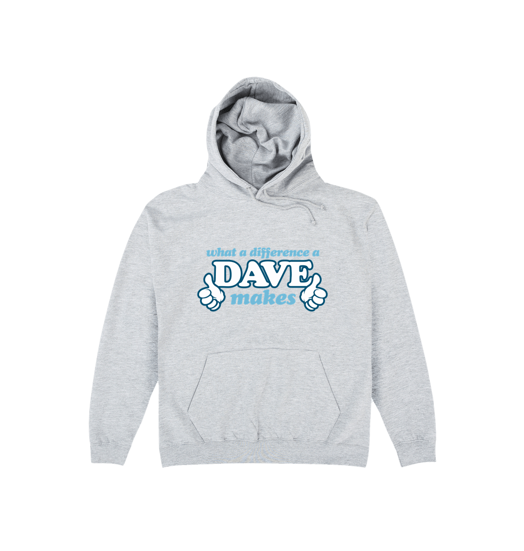 Heather Grey Printed Hoody Front