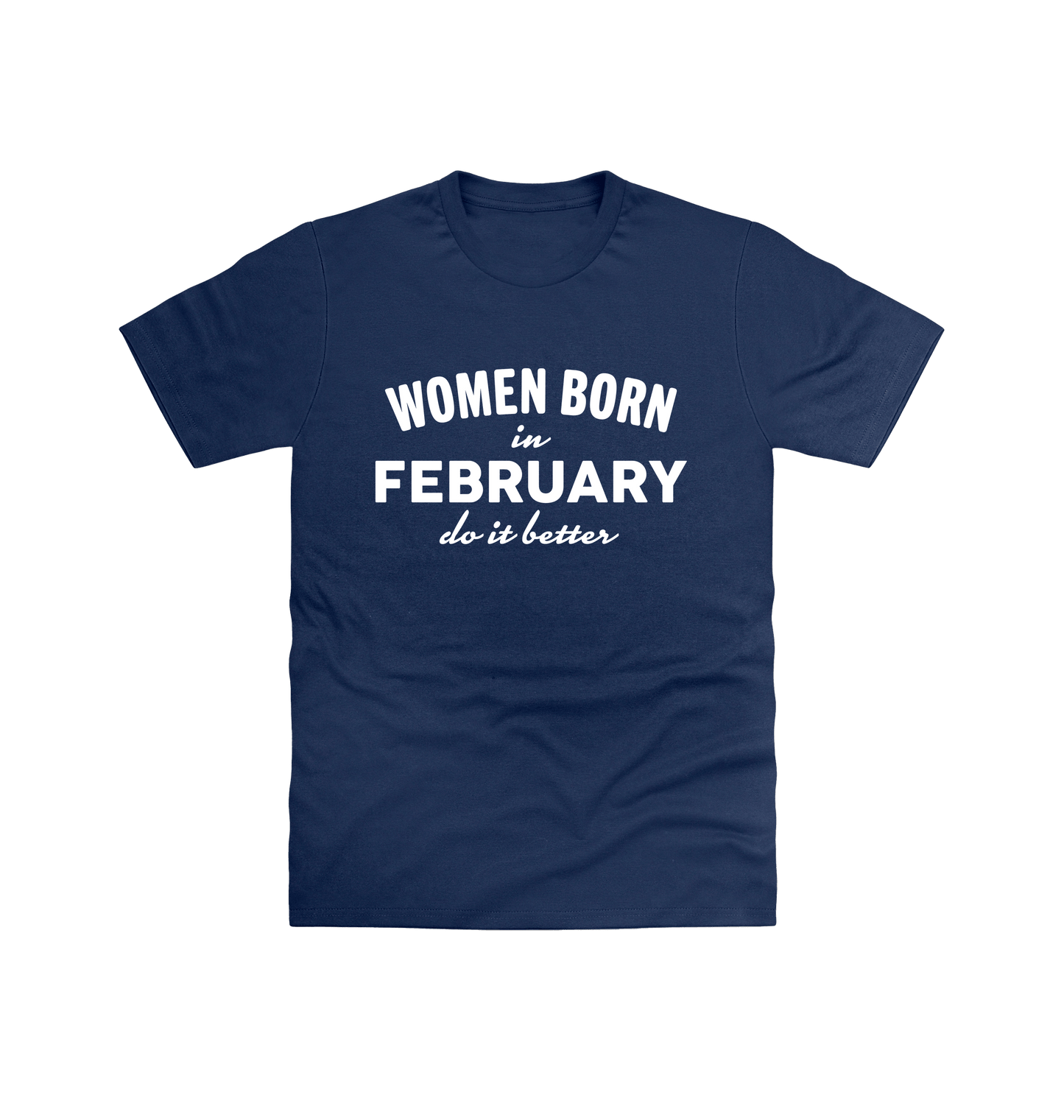 Navy Printed T-shirt Front