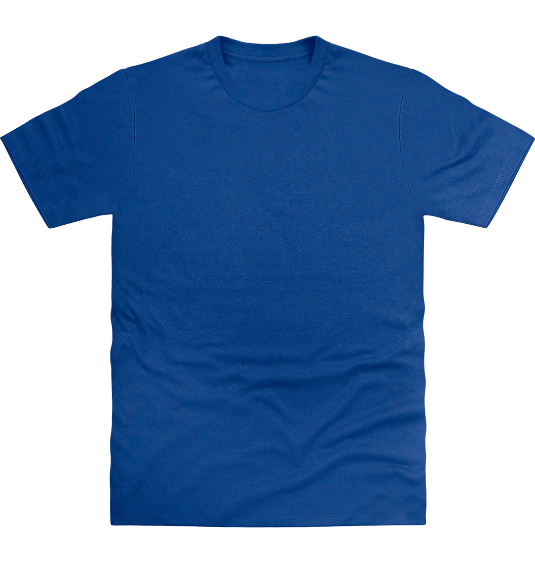 Royal Blue Printed T-shirt Front
