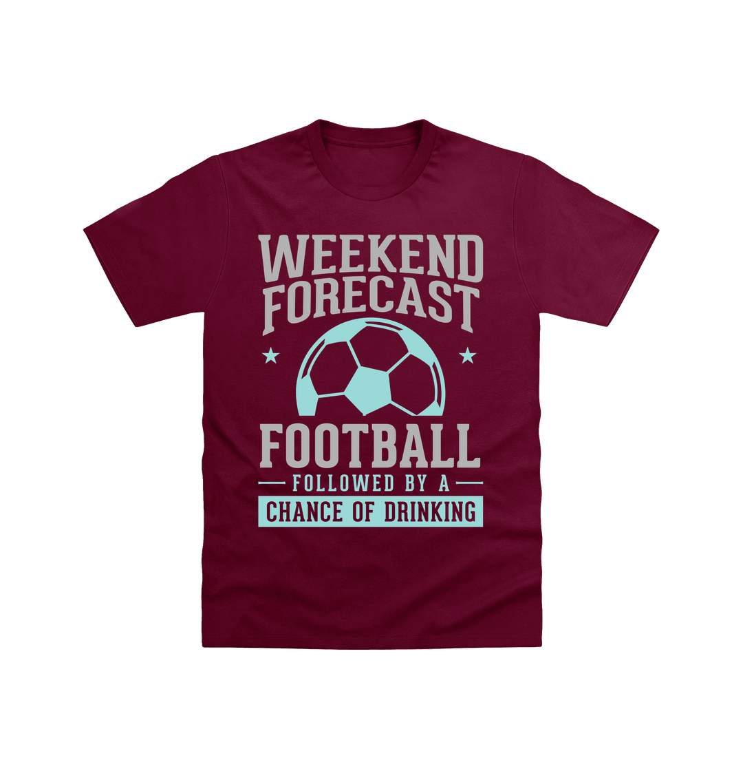 Maroon Printed T-shirt Front