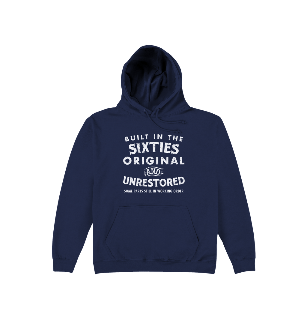 Oxford Navy Printed Hoody Front