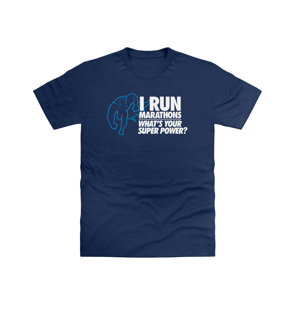 Navy Printed T-shirt Front