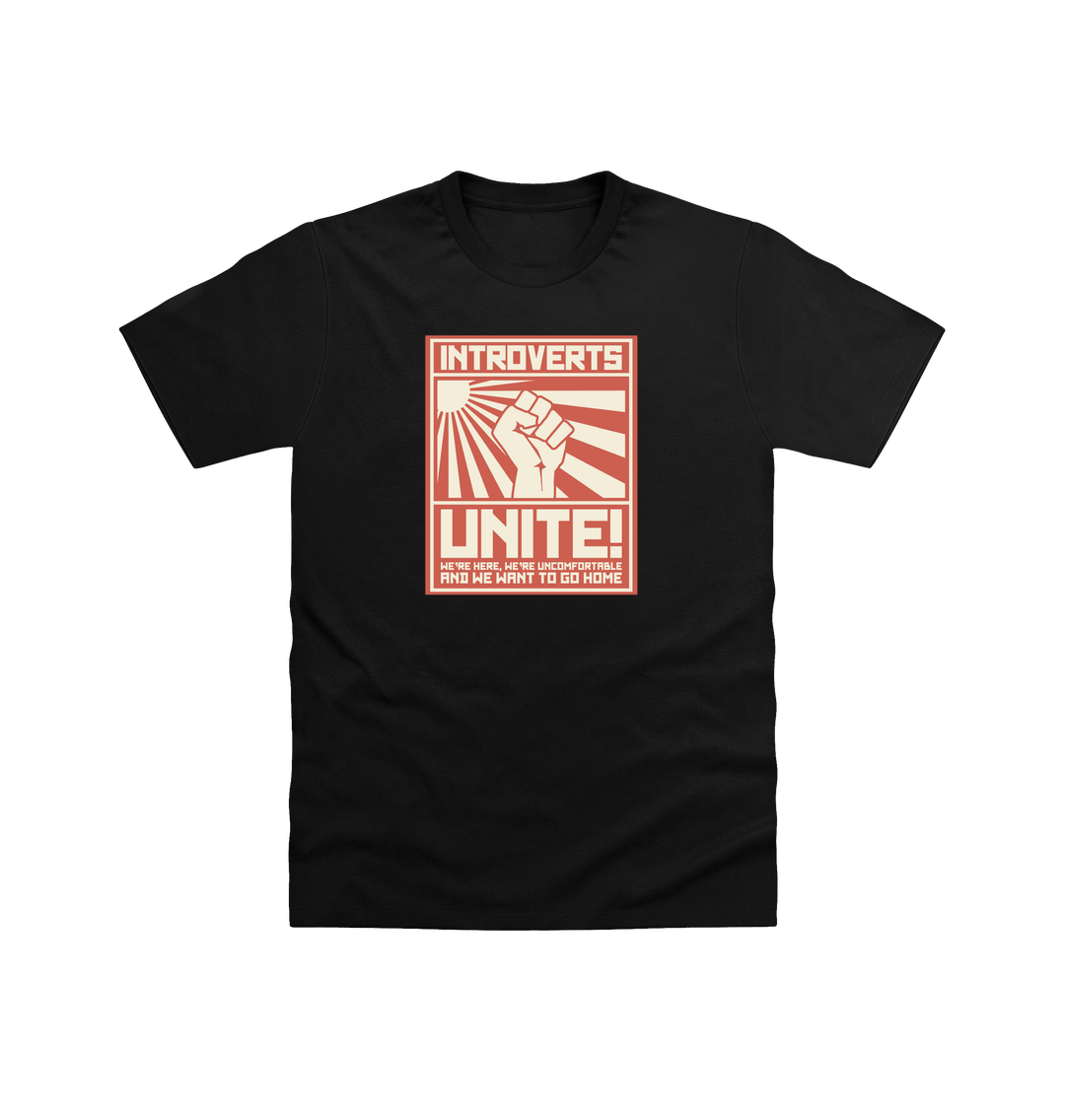 Black Printed T-shirt Front