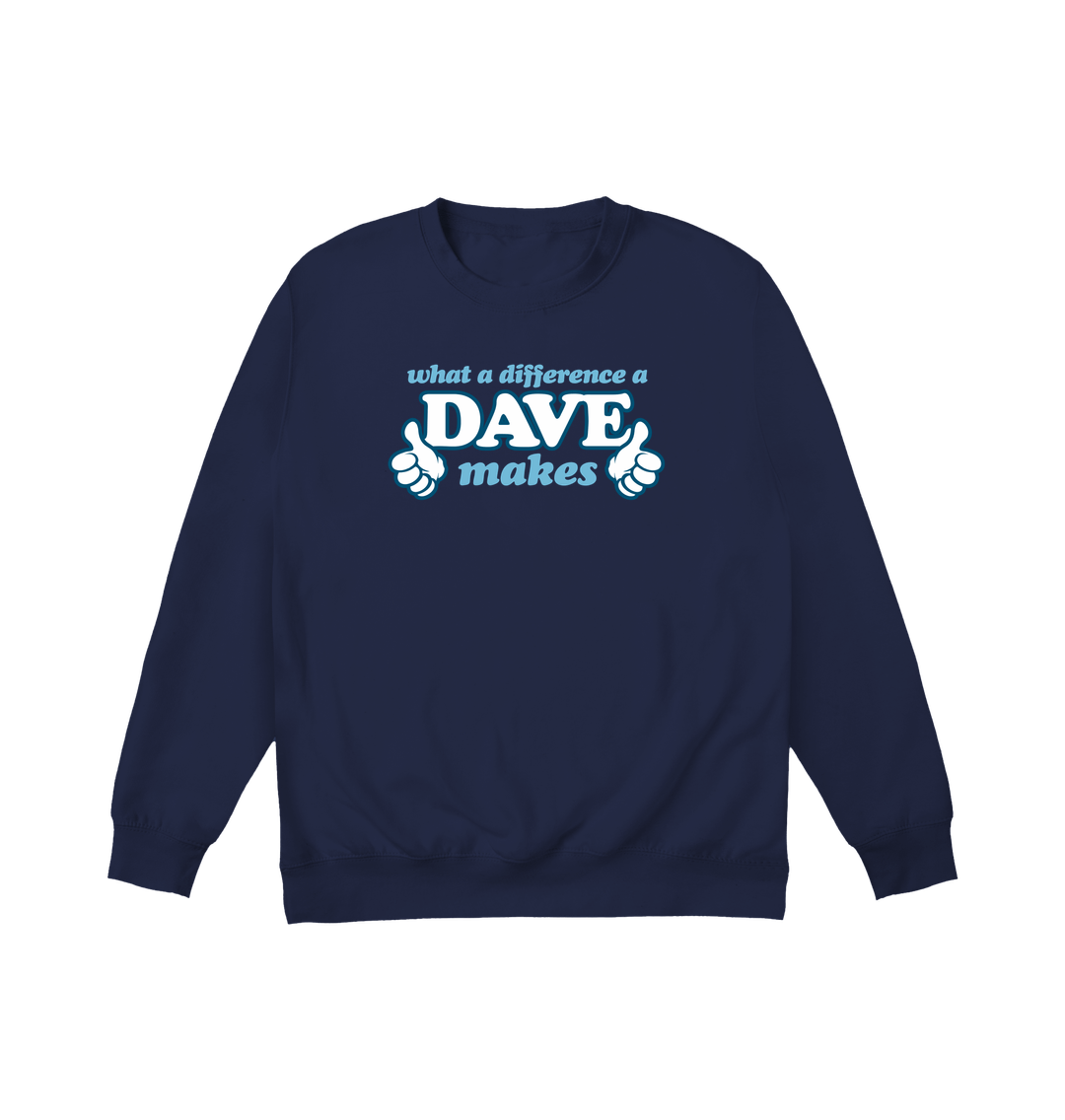 Oxford Navy Printed Sweater Front