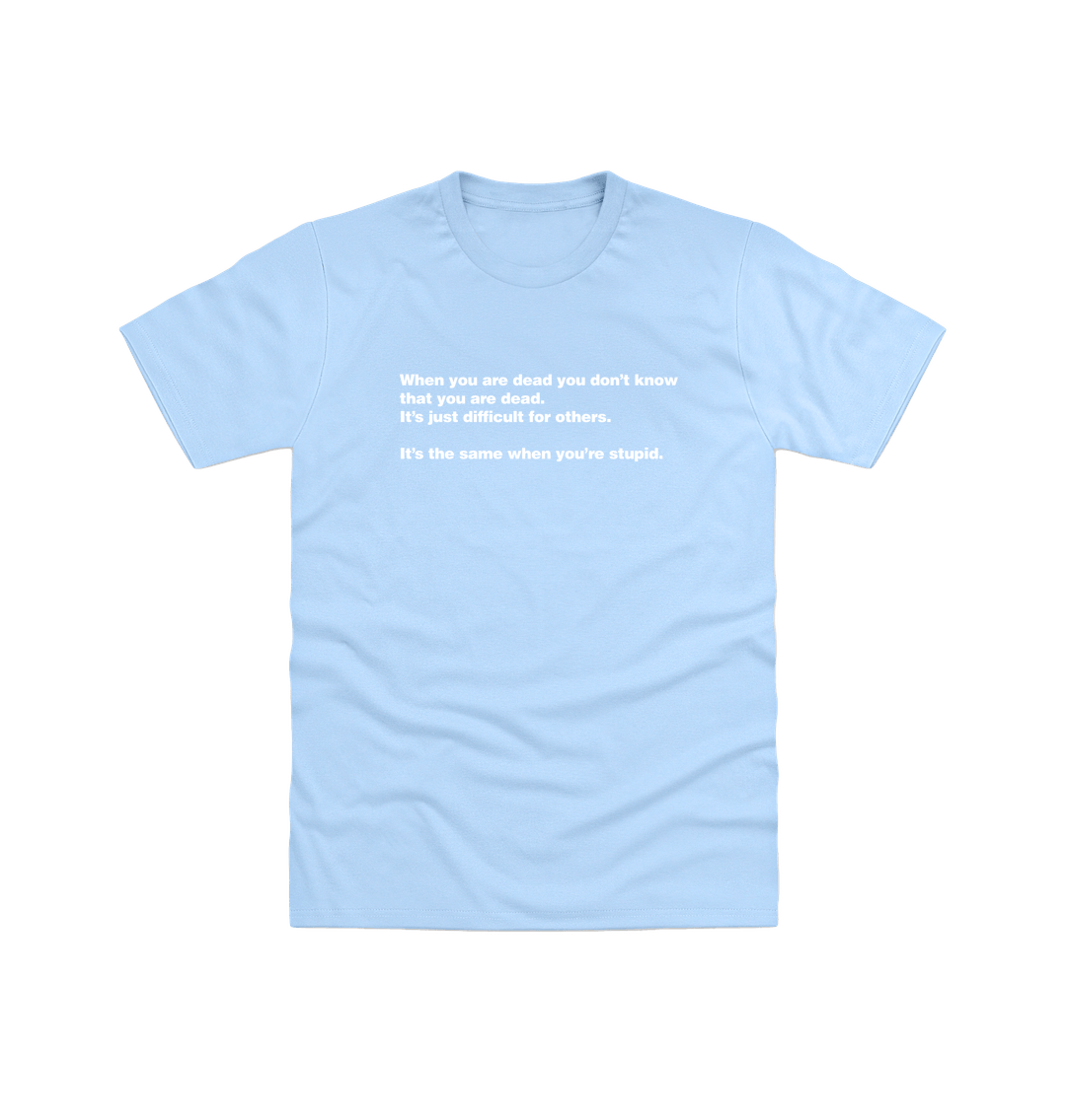 Light Blue Printed T-shirt Front