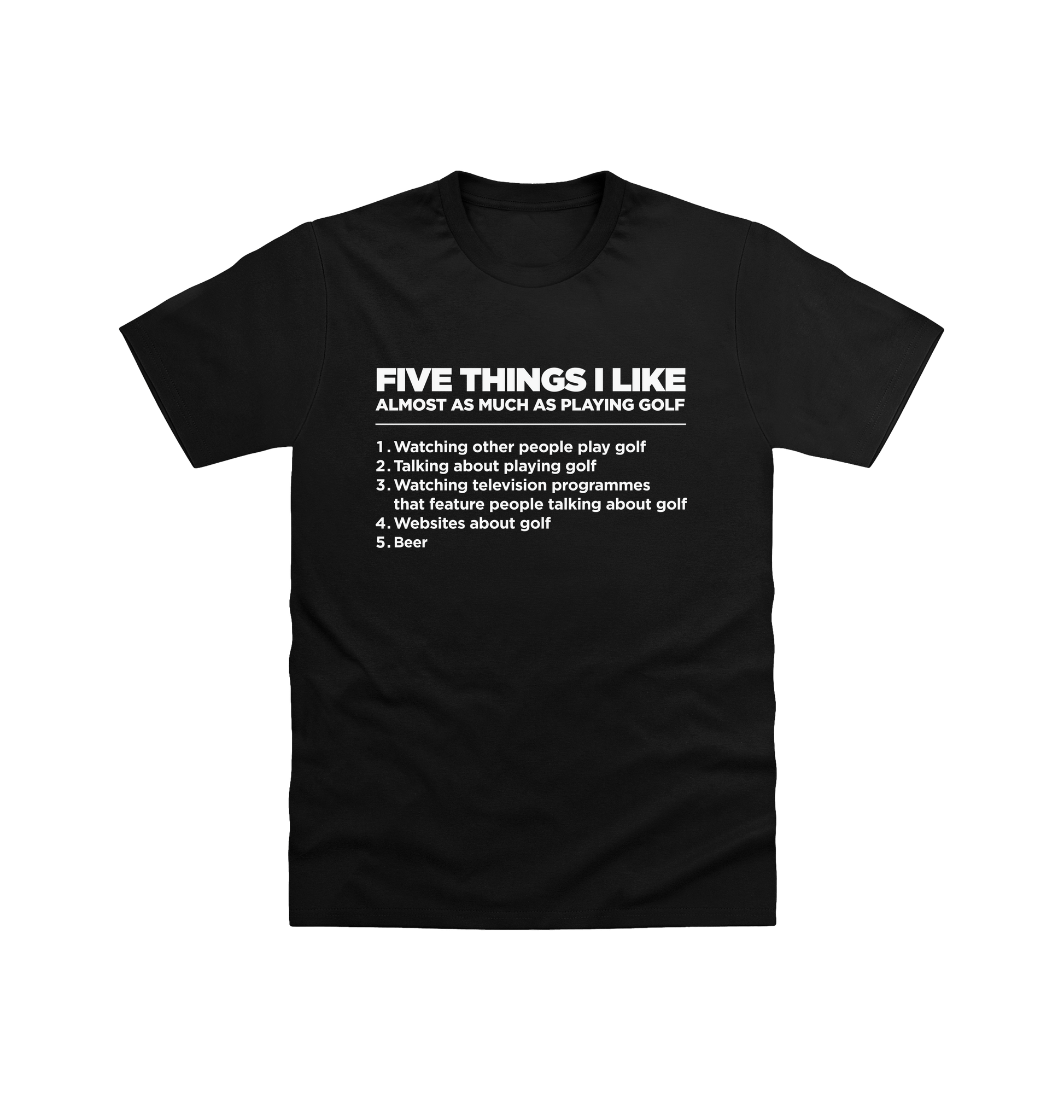 Black Printed T-shirt Front