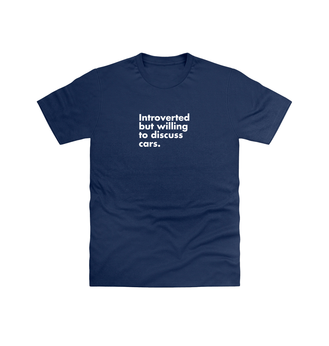 Navy Printed T-shirt Front