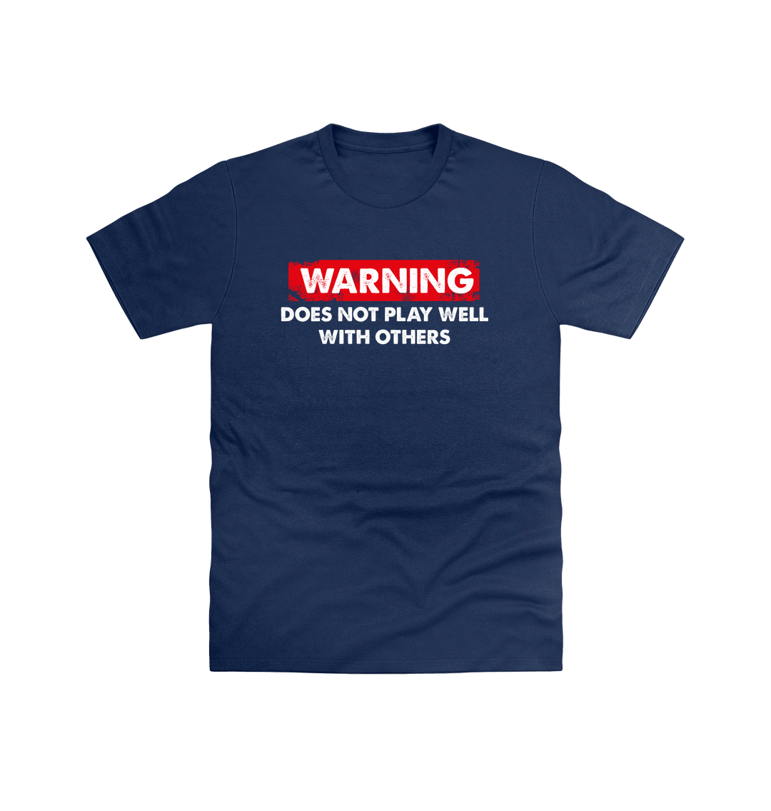 Navy Printed T-shirt Front