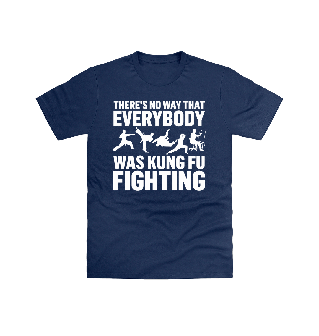 Navy Printed T-shirt Front