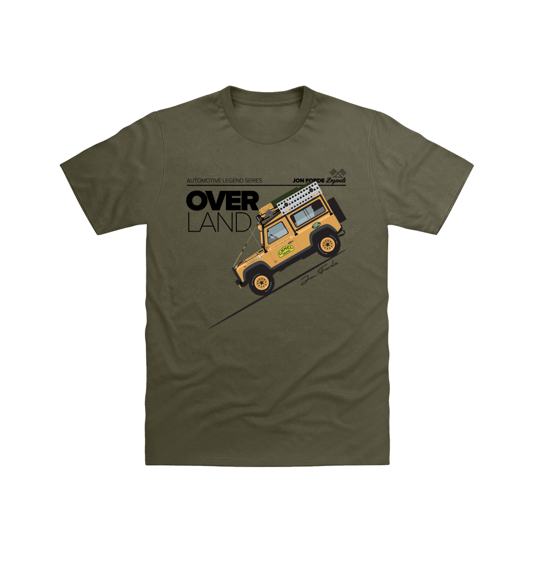 Military Green Printed T-shirt Front