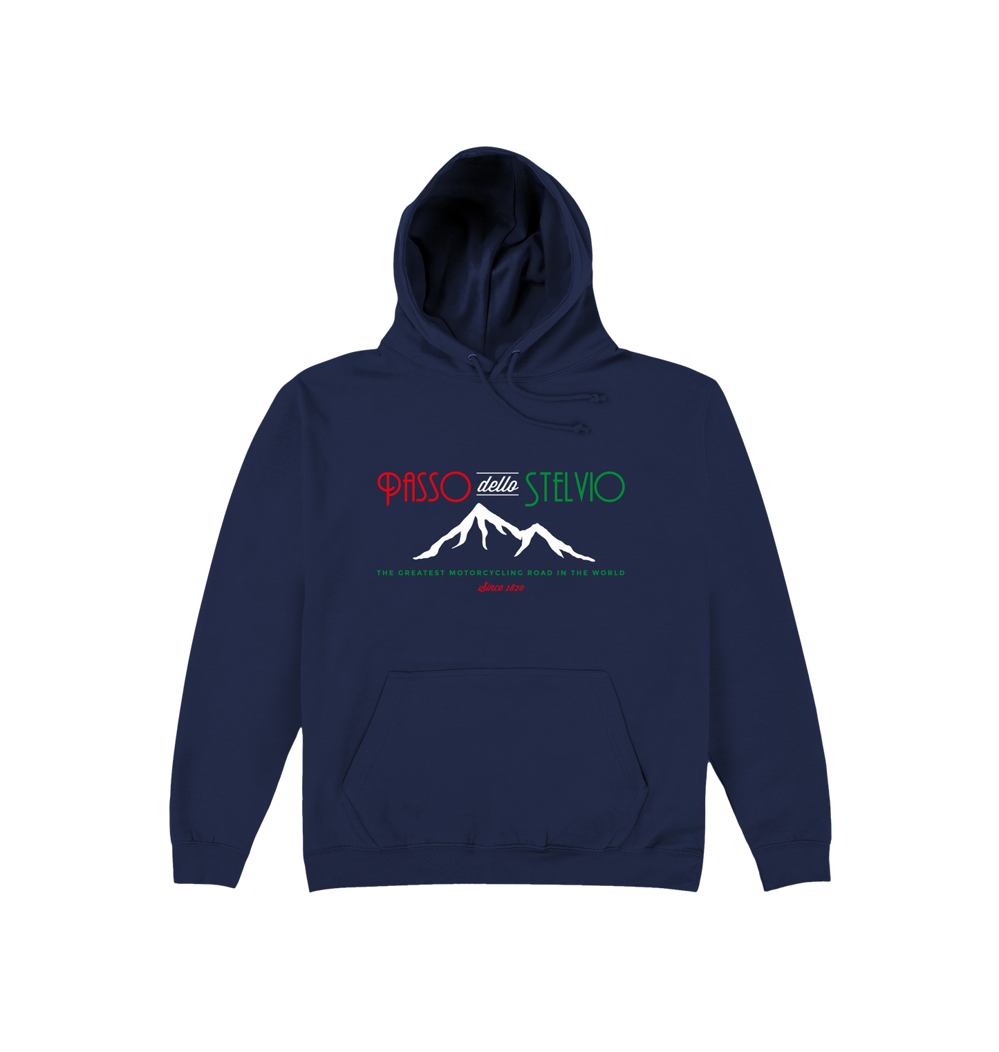 Oxford Navy Printed Hoody Front