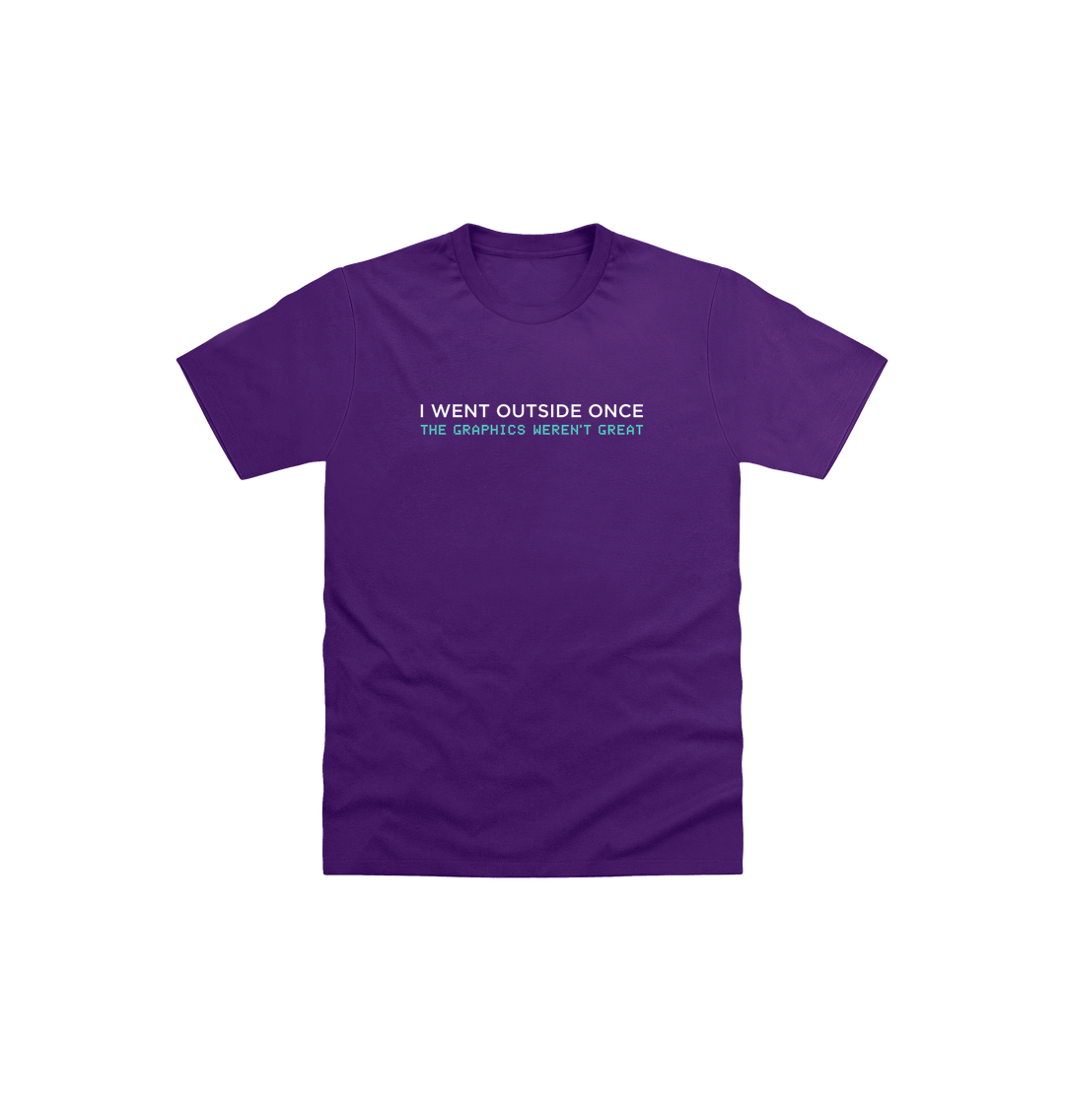 Purple Printed Kids T-Shirt Front