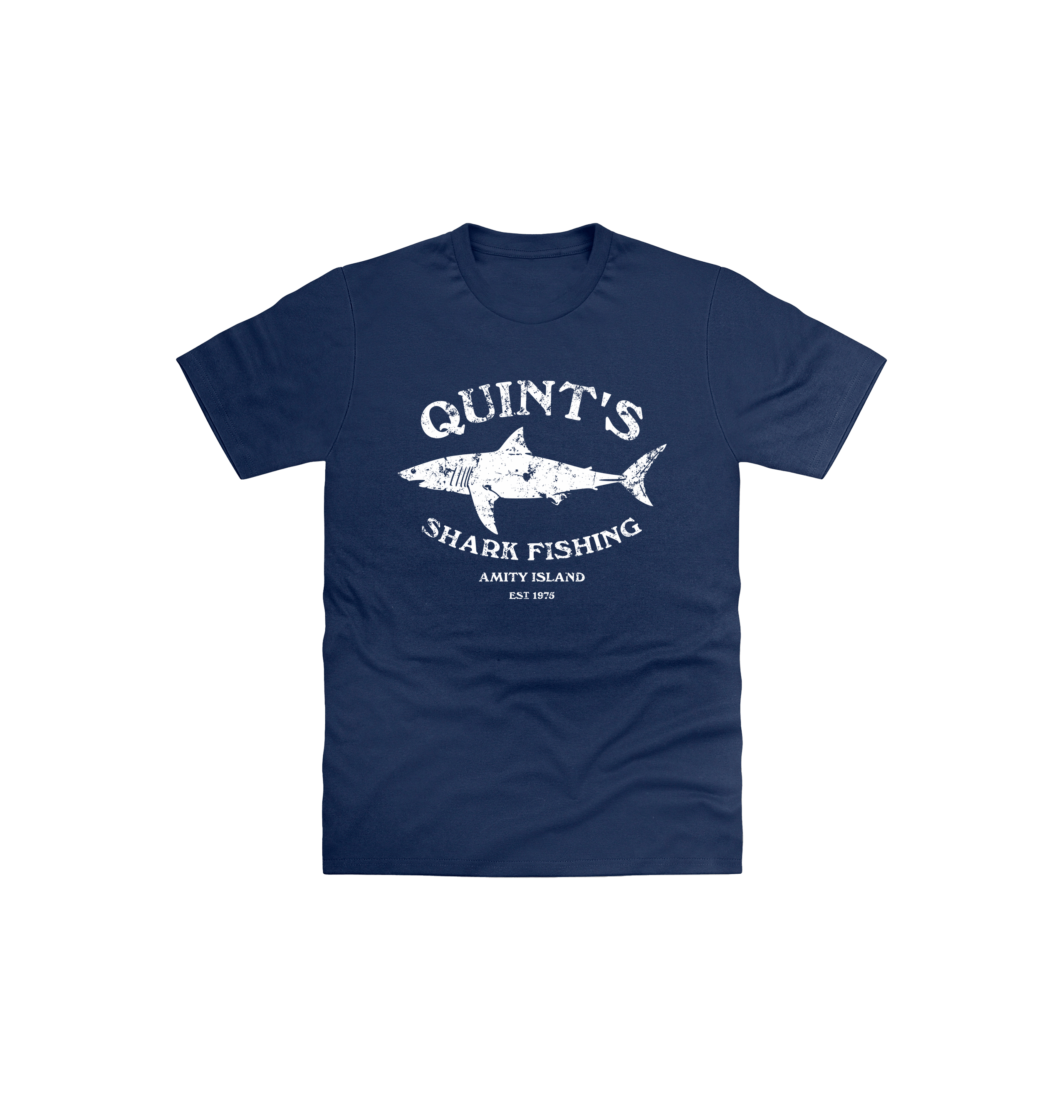 Navy Printed Kids T-Shirt Front