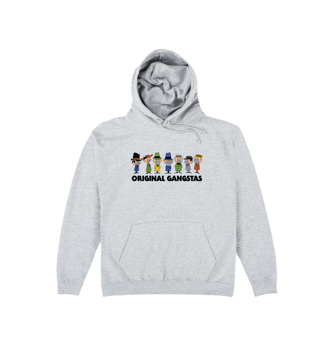 Heather Grey Printed Hoody Front