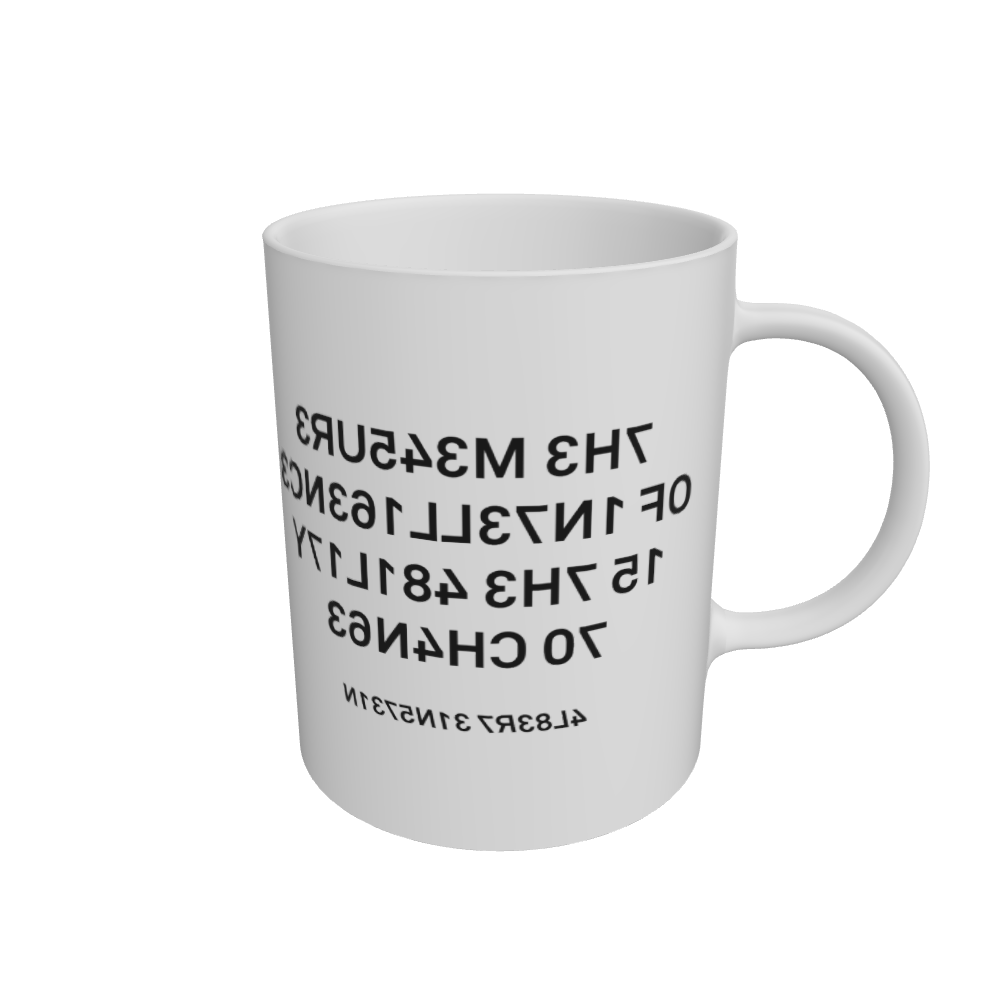 White Mug Front