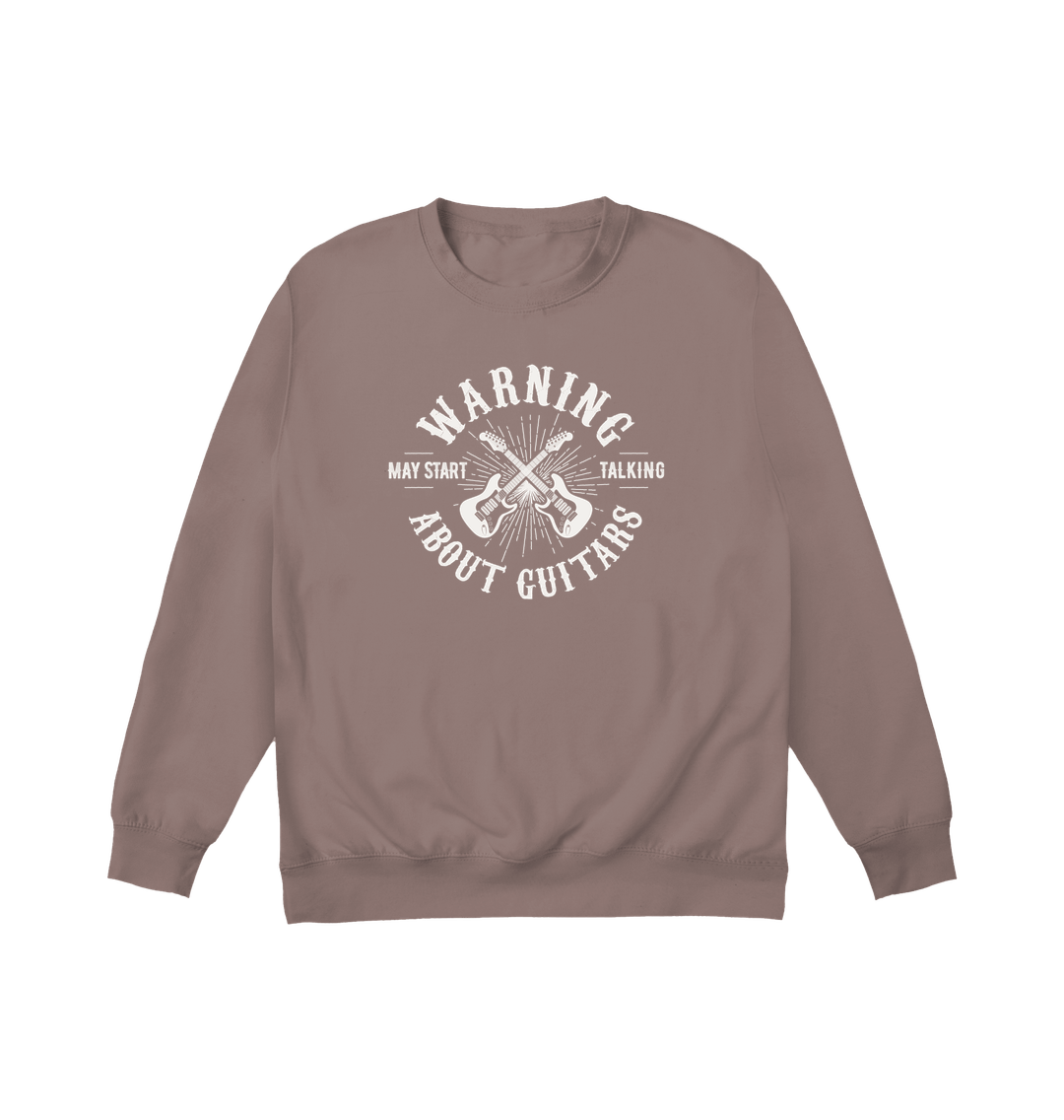 Mocha Brown Printed Sweater Front