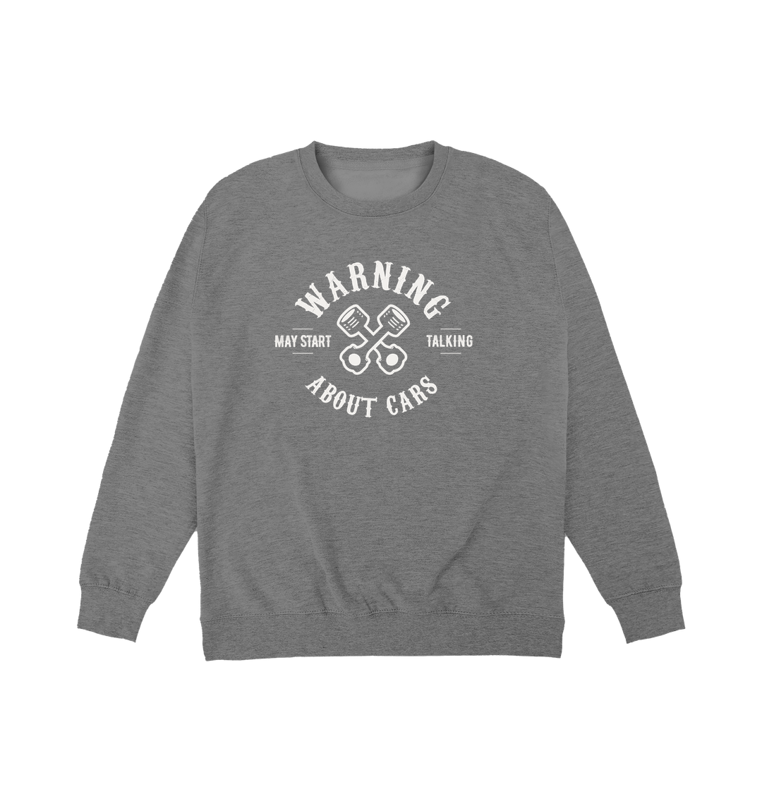 Graphite Heather Printed Sweater Front