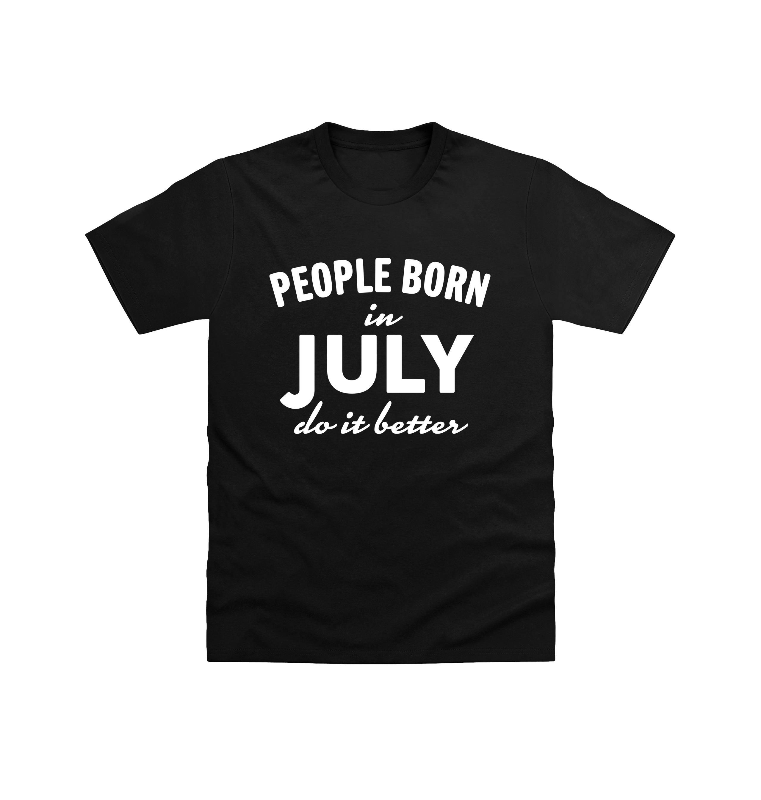 Black Printed T-shirt Front