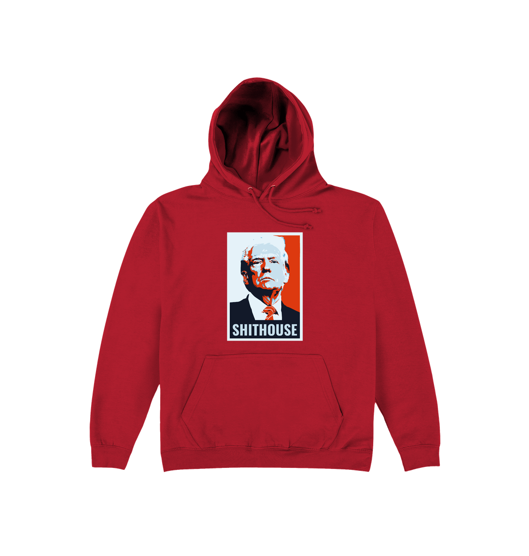 Fire Red Printed Hoody Front