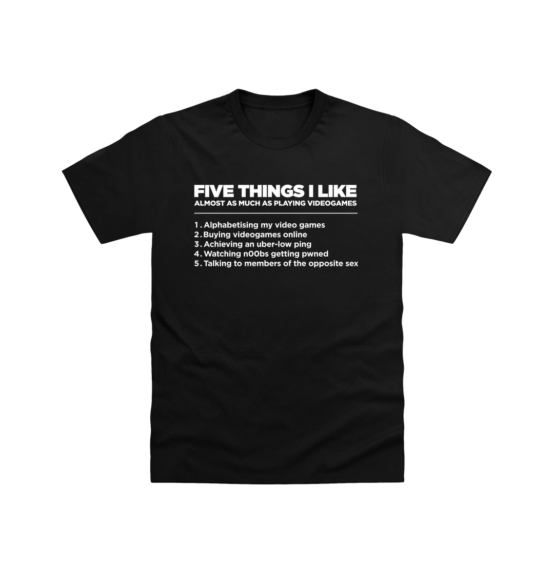 Black Printed T-shirt Front