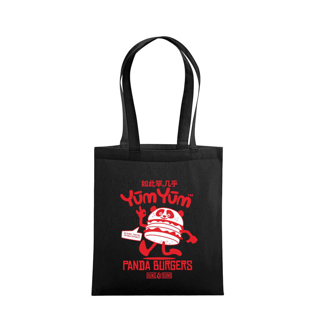 Black Printed Bag Front