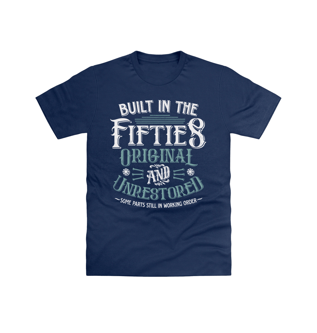 Navy Printed T-shirt Front