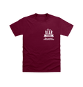 Maroon Printed T-shirt Front